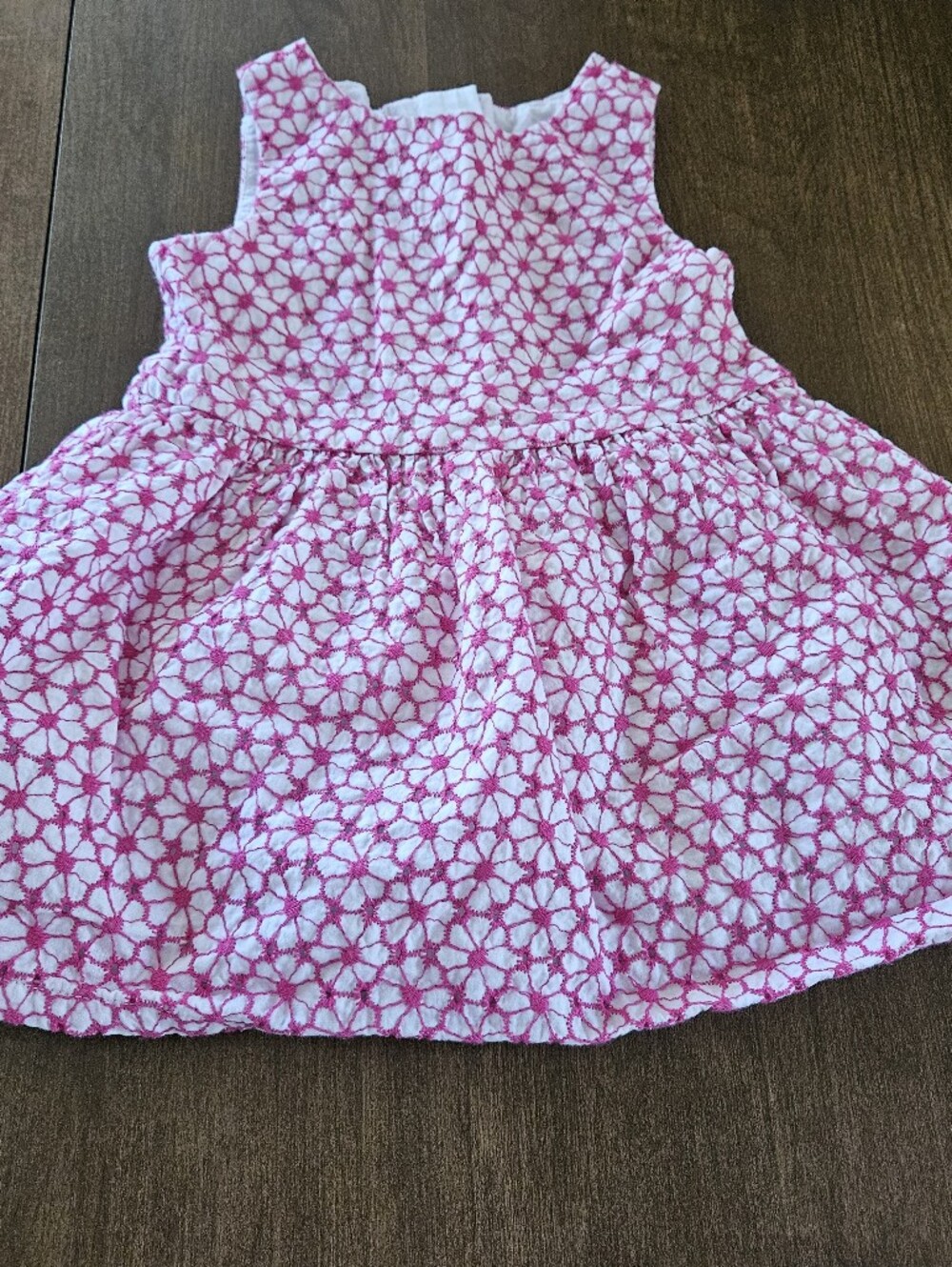 Cat & Jack Pink Eyelet Dress, 18 Month
